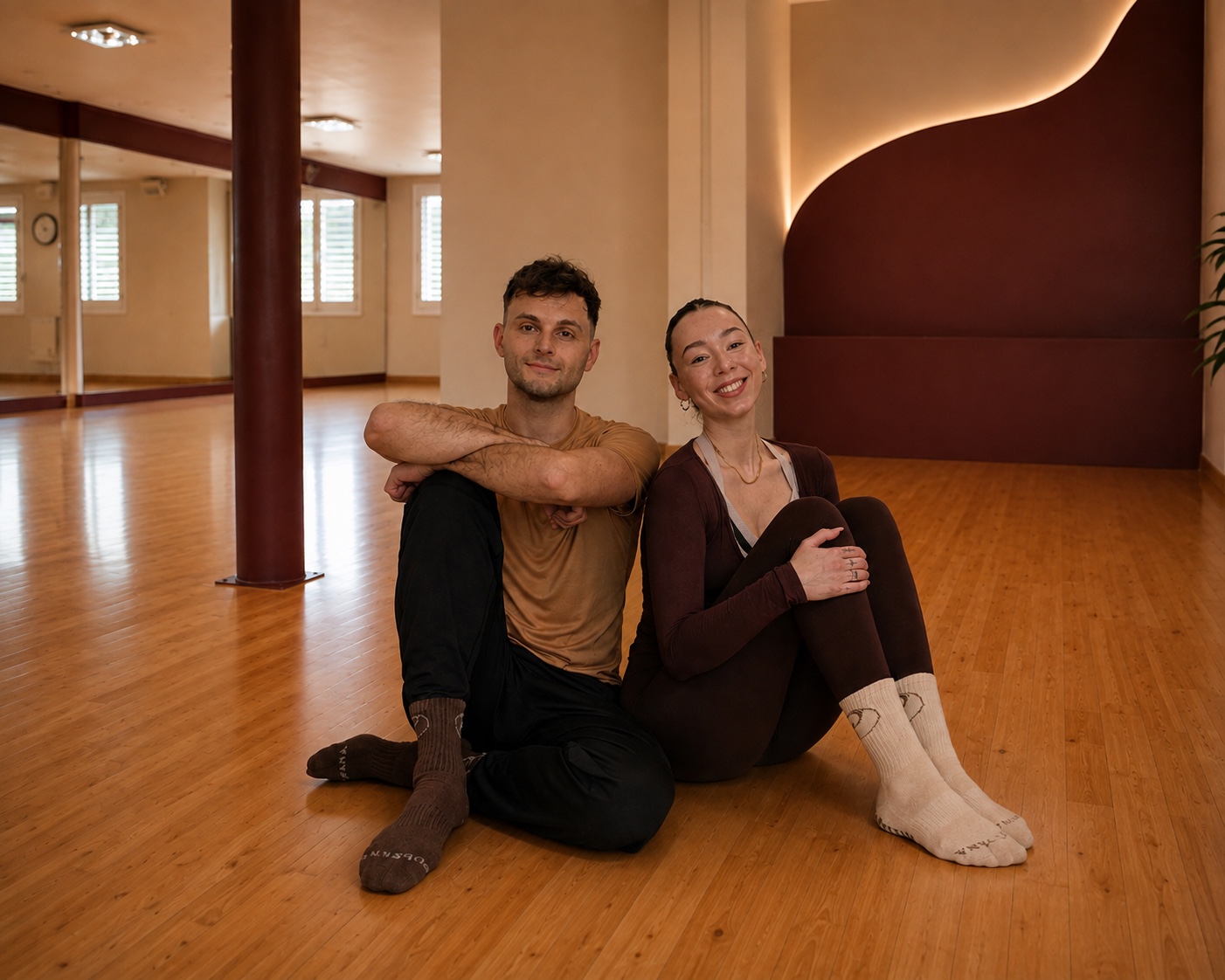 Luca Häseli und Mya-Noël Carpenter im PULSANA Studio
